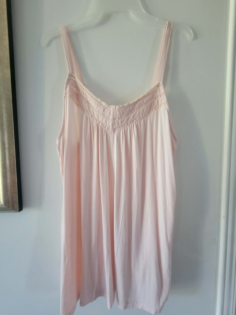 Women's Light Pink Lace-Trim Camisole